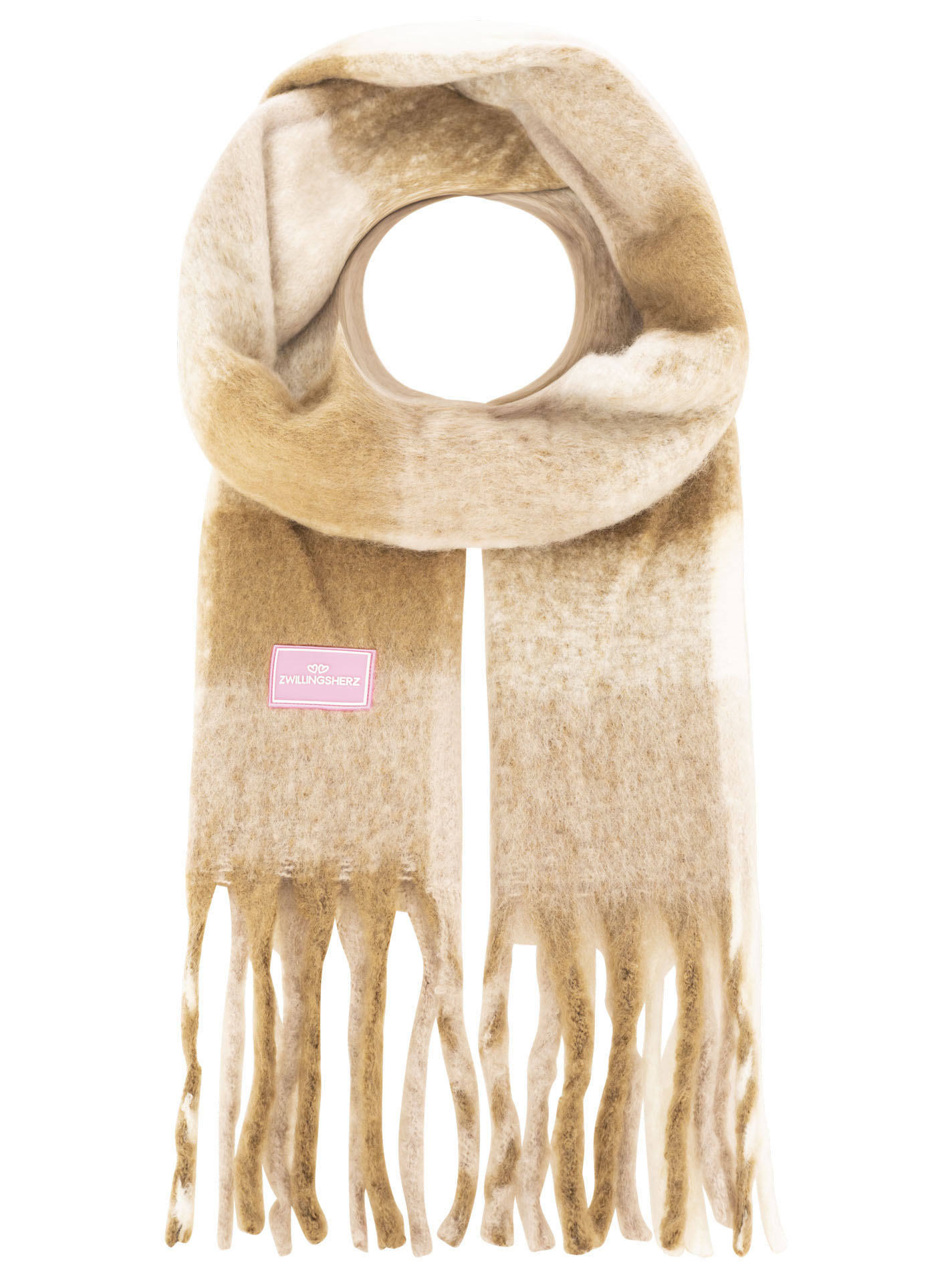 XXL Winterschal "Karos & Big Tassel"