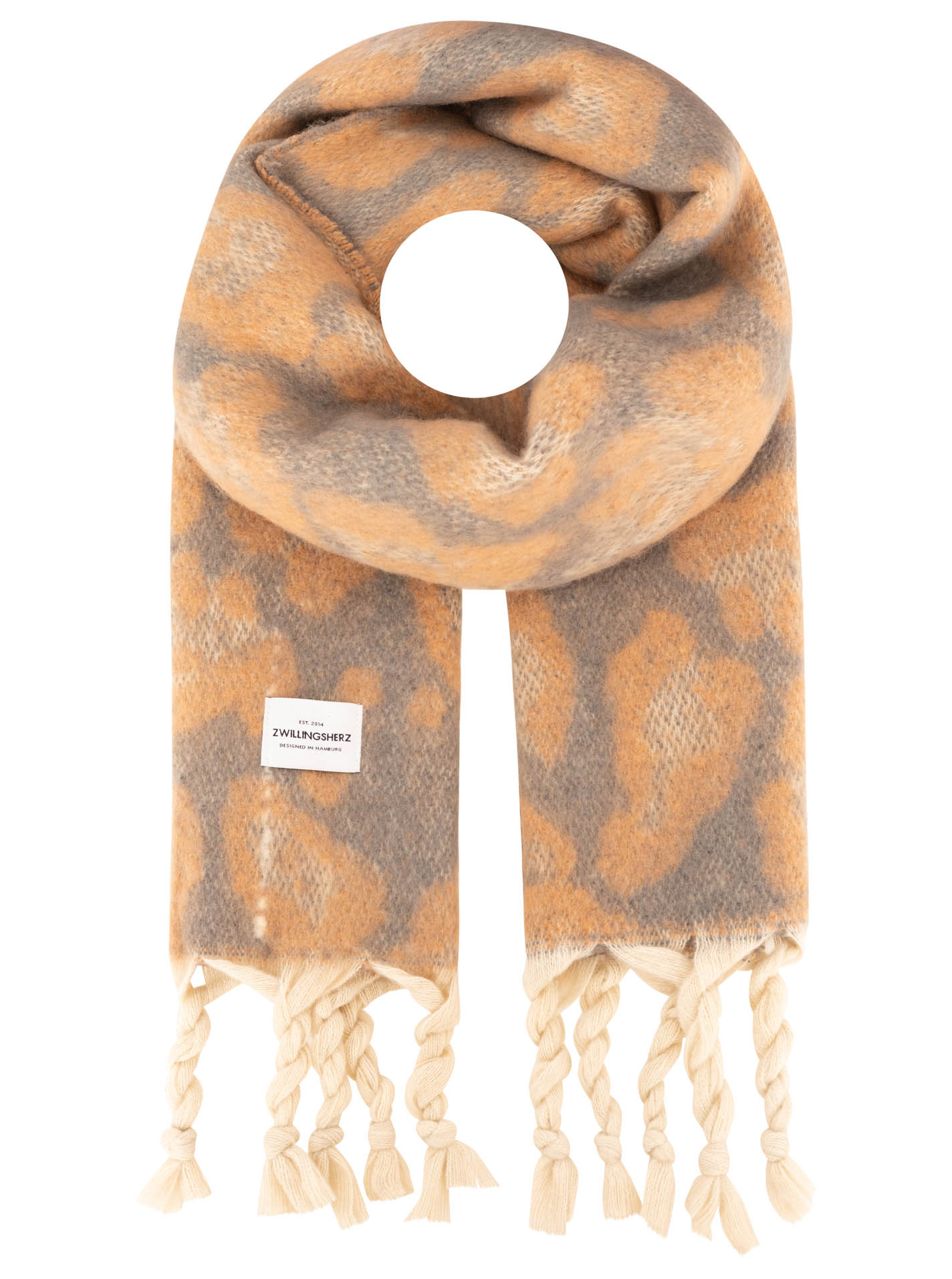 XXL Winterschal "Leo & Tassel"