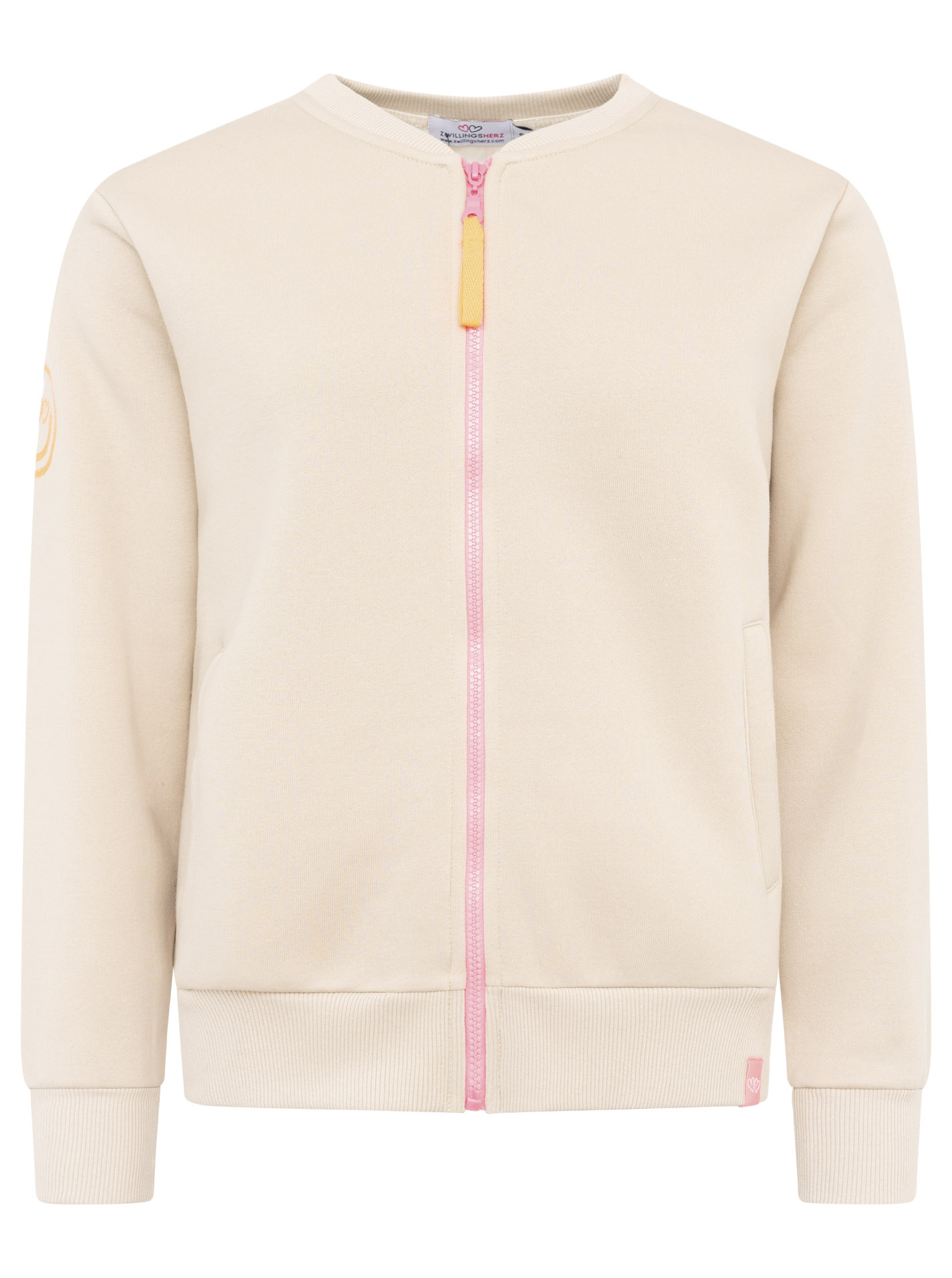 Sweatbomberjacke "Smile Regenbogen"