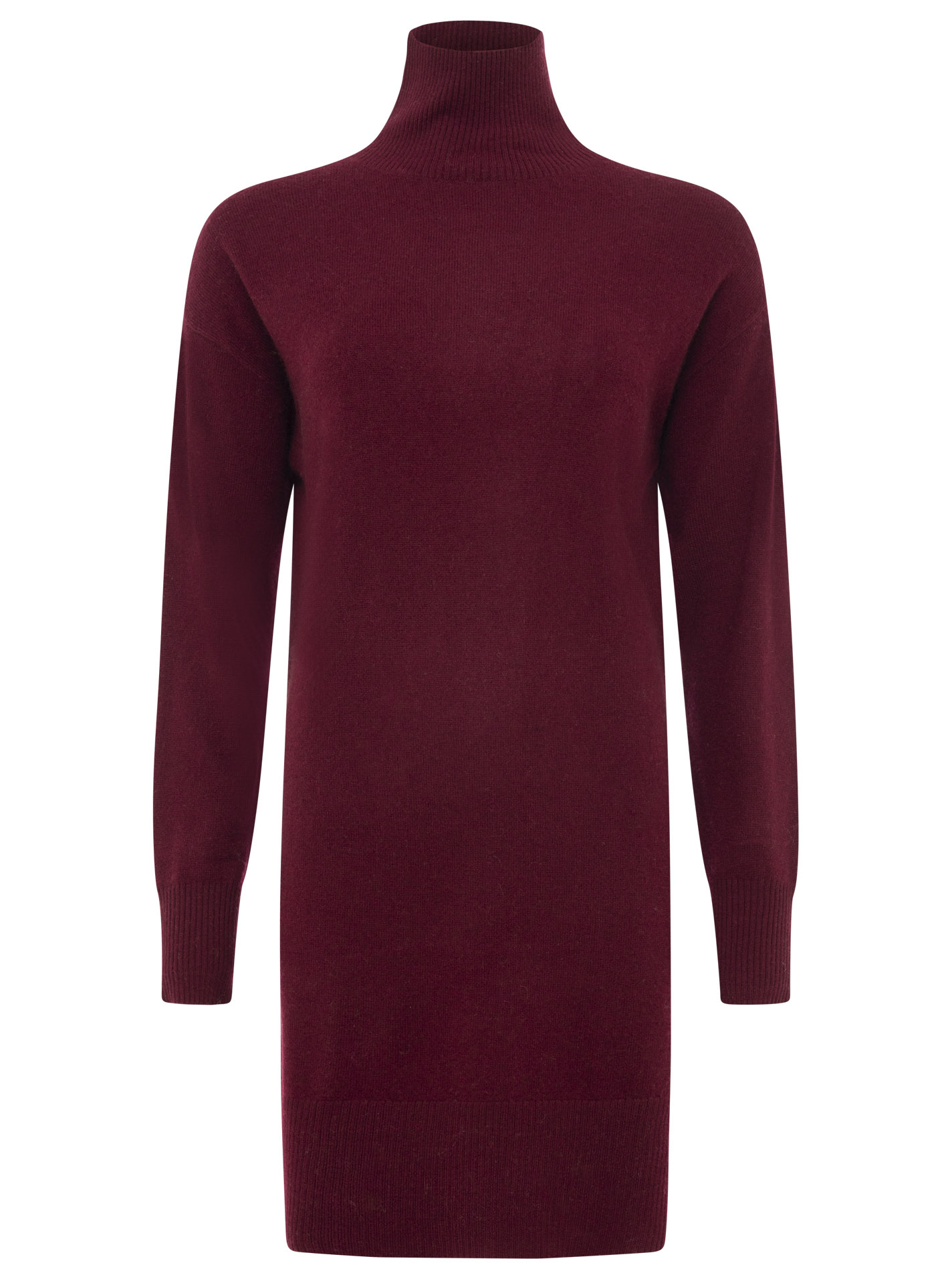 100% Kaschmir Strickkleid "Stehkragen"
